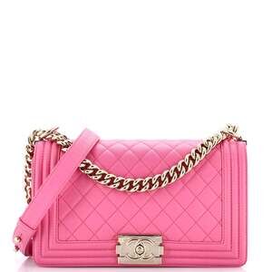Chanel Boy Flap Bag Quilted Calfskin #241236C40B